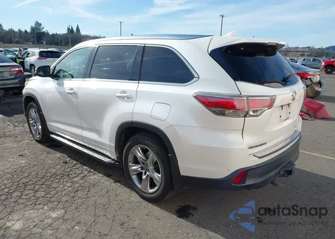 2016 Toyota Highlander Limited Platinum V6 z USA, uszkodzony, nr VIN 5TDDKRFHXGS228818